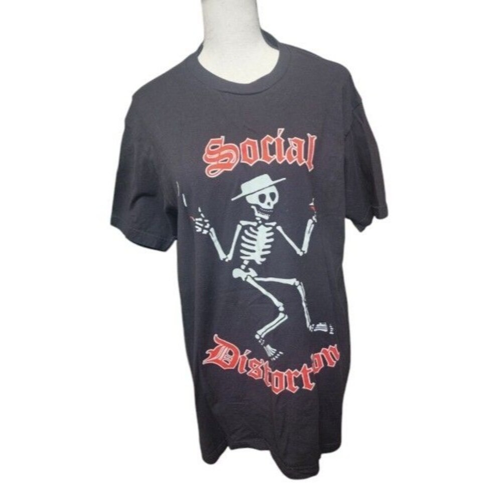 Social Distortion Band Tee 'Skelly' Logo Size Large Punk Rock